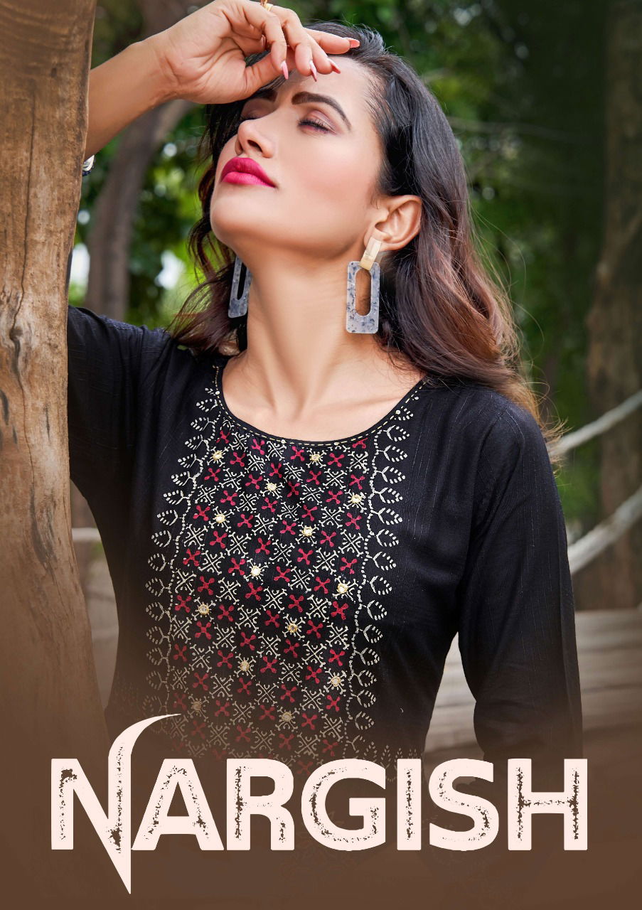 Nargis Fancy Festive Wear Wholesale Printed Designer Kurtis Catalog